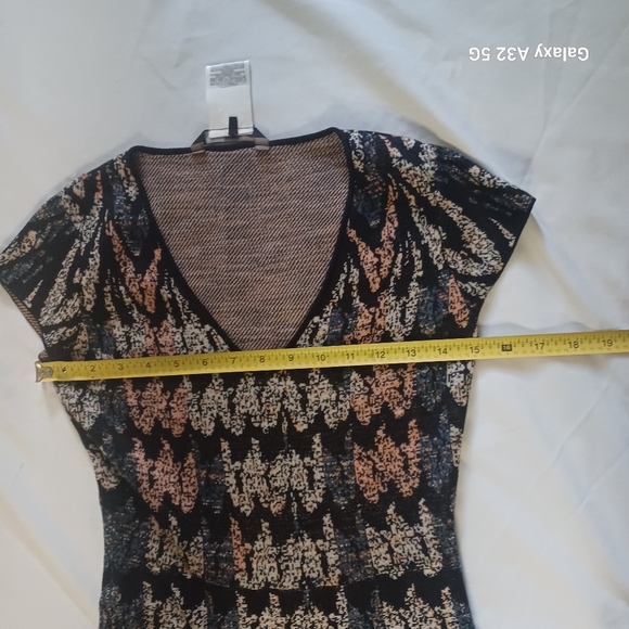 BCBGMaxAzria Women Size XXS Black and Brown Long Sleeve Dress - Picture 15 of 16